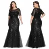 Icclek Birthdat Dres para mujeres Bling Dr Black Ballgown Dres Dres negro y dorado para mujeres Lentejuelas Dr Plus tamaño 8XL p9cP #