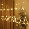 New LED Christmas Garland String Lights Fairy Curtain Light For Home New Year Party Wedding Holiday Decor