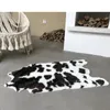 Dywany naśladowane futrzane krowie dywan i dywan do salonu poduszka do sypialni wzór zwierząt 105x60 cm