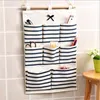 Storage Bags Pouches Wardrobe Sundries Women's Cosmetic Bag 8 Pockets Multi-function Cotton And On The Kitchen Wall Simple Large