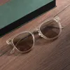 Solglasögon japansk stil kvalitet acetat fyrkant för män kvinnor glasögon handgjorda designer kör reseglasögon