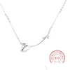 Pendentif Colliers Collier ras du cou fleur 100% 925 conseils en argent pour femmes pendentifs élégants plomb et nickel livraison bijoux Dhvgi