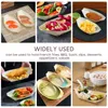 Dinnerware Conjunta 100 PCs Sushi Boat Reciplers sobremesas exibem bandeja de madeira descartável de madeira