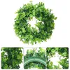 Dekorative Blumen Künstliche Girlande Rattan Kranz Dekor Hängen Schmücken Pflanze Haustür St. Patrick's Day Anhänger Kunststoff Party