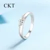 Cluster Rings Platinum 0.5 Horse Eye Moissanite Diamond Ring For Women Pt950 Niche Light Luxury Sparkling Wedding Bands Fine Jewelry