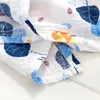 Couvertures 120cm 110cm 2 couches en mousseline Gauze Bamboo Baby Swaddle Born Battaniye