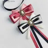 Bow Ties Korean Version Fresh and Sweet College Style Bow Tie Corsage Fashion Versatile Bow Tie Collar Shirt Dress Accessory Brooch Y240329