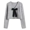 autumn Winter Women's Knitwear Cardigan Lg Sleeve Fi Coat Knitting Sweater t6Vb#