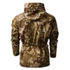 Klassiska män Taktisk jacka FI Casual Camo Hooded Outdoor Shooting Sports Mountaineering Suit Winterproof Coat E2cy#