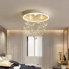 Plafonniers modernes lampes de salon nordique chaud chambre lumière LED Simple luxe escalier Restaurant luminaires suspendus