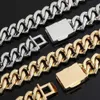 Pendant Necklaces Wholesale Vvs Moissanite Diamond Hip Hop Jewelry Necklace 20Mm Ice Out Miami Cuban Link Chain S Sier Bracelet Drop D Dhtl7