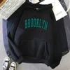 Sweats à capuche pour femmes Sweatshirts 1898 Brooklyn New York imprimé femmes mode polaire à capuche créativité pull vêtements rue lâche femmes 24328