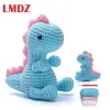 Tricot LMDZ Kit de Crochet Dinosaure pour débutants Kit d'animaux au Crochet Kit de Tricot Kit d'animaux en Peluche avec Kit débutant pour Adultes