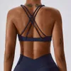 Lu Align Sexy Cross Sports Bra Tanks Gym Top Women Training Running Yoga Bra Stretch Women Sports Underwear Fitness Push Up Women Tank Tops Lemon Sports 2024