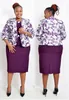 Manteau de bureau à imprimé floral de style africain de grande taille et costume Dr pour les femmes k4Z0 #