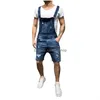 Heren Jeans 2021 Oversize Mode Men039S Gescheurde Jumpsuits Shorts Zomer Hi Street Died Denim Bib Overalls Voor Man Jarretel Pa76052 Dhliy