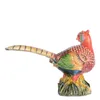 Decorative Figurines Pheasant Bird Trinket Box Metal Jewelry Container Ring Holder Necklace Storage Souvenirs Gifts