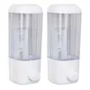 Vloeibare zeepdispenser 2 pc's hangende container muur gemonteerde tandpasta handmatige automatische hand badkamer accessoires