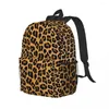 Backpack Leopard Print Backpacks Boys Girls Bookbag Cartoon Children School Bags Travel Rucksack Shoulder Bag Large Capacity