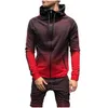 Survêtements pour hommes Automne Casual Hommes Survêtements Ensembles Mode 3Dgradient Sweatsuit Sweat-shirt Sweat-shirt Pantalon de survêtement Joggers Pantalon Costume Drop DH91K