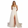 moderno senza spalline Sweetheart pizzo Applique Boho Brial Grown Wedding Dres spacco laterale Custom Made 2025 Rode De Morrie c5LK #