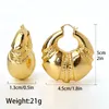 Kolczyki obręcze Vintage Gothic Big Drop for Women Girl Oversizezed Chunky Gold Gold Geometry Earring African Oświadczenie Biżuteria