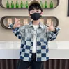 kids designer clothes boy jeans shirt love plaid denim cardigan children shirts