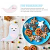 Engångs servis 8st Halloween Ghost Plates Party Decorative Paper