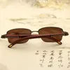 Sunglasses Evove Wooden Stone Men 150mm Oversized Sun Glasses Male Anti Scratch Cool Refreshing Natural Mineral Lens Crystal