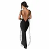 Mingmingxi Summer Backl Maxi Sexy Prom Dres