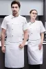 Chef camisa Chef Jacket Lg Manga Ajustável Homens Mulheres Unisex Cook Coat Restaurante Hotel Cozinha Desgaste Garçom Uniforme Q6mq #