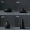 Vases Mini Black Pottery Sukiyaki Flower Insert Japanesestyle Ceramics Vase Hydroponic Container Flower Ikebana Home Garden Ornaments