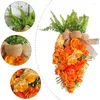 Decorative Flowers Creative Ester Carrot Type Wreaths For Home Restaurant Wedding Door Garlands Decoration Artificial Flower