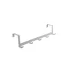 2024 Hooks Over The Door 5 Hooks Home Bathroom Organizer Rack Clothes Coat Hat Towel Hanger Living Room Kitchen Accessories Holder - for -