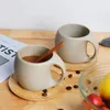 Tasses japonaises créatives rétro tasse en céramique Stoare tasse à café lait maison tasse à thé bureau boire tasses de petit déjeuner et