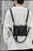 Funkcjonalna taktyczna torba na klatkę piersiową dla unisex mody kula kamizelka Hip Hop kamizelka streetwearu streetwear plecak Kobieta czarny dziki rig 240326