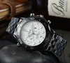 أوميغ حراس 2024 جديد العلامة التجارية الأصلية رجال Seamaster الساعات الكلاسيكية Round Case Quartz Watch Wristwatch Clock 0-5