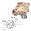 Boîte de batterie LASER tactique PEQ-15 rouge/vert, LASER IR + éclairage IR, lampe de poche LED, Vision nocturne, lumière de chasse