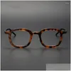 Lunettes de soleil de mode Cadres 2024 Esigner Hommes Vintage IP Titanium Acétate Lunettes Femmes Grand Carré Optique Myopie Lentilles Prescription Dr Otgs7