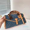 designera Borsa a tracolla Portafoglio blu Tela Porta cuscino piccolo Tela multicolore Portafogli lunghi Borsa porta carte Borsa antipolvere