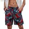 Pantaloncini da uomo Hawaiian beach resort pantaloncini da uomo pantaloncini casual stampati in 3D pantaloncini da surf costume da bagno con fasciatura elastica Q240329