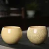 Tassen Untertassen 1 stücke Keramik Tee Schüssel Kaffeetasse Espresso Becher Porzellan Schalen Chinesischen Crackle Stil Keramik Teetasse Für Großhandel