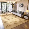 Tapete para sala de estar, resistente a manchas, fácil de cuidar, luxuoso, clássico, de alta qualidade, antiderrapante, cristal, veludo, mesa, tapete doméstico, isolamento frio, capa de sofá