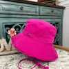 Women's Beach Bucket Hat Designer Stingy Brim Hats Fashion Drawstring Travel Cap