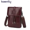 Umhängetaschen Rindsleder Mini Messenger Frauen Tasche Aus Echtem Leder Schräge Satchel 6 Zoll Handy Strand Bolso Mujer