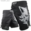 Shorts masculinos vszap gigante lobo lobo mma boxe ginástica Sanda Treinamento de boxe tailandês JUJUTSU MISTA ARTES MARCIAIS SCORTS SCORTS DESPORTIVOS REDIVOS Q240329