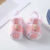 Sandaler Baywell Infant Baby Girls Summer Shoes Sandaler First Walkers Cotton Shoes Newborn Boys Casual Soft Sole Sandals Shoes 24329