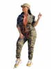 clothing for Women Plus Size Streetwear One Piece Outfit Camoue Jumpsuits Jumpsuit Women Jeans Wholesale Bulk Dropship E4A1#