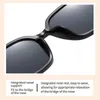Óculos de sol oculares ao ar livre Os óculos de sol usam personalidade de moda resistente ao estilo de caixa de caixa de caixa de estilos de caixa de roupas vintage sólido confortável retrô