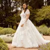 Abiti sexy urbani RODDRSYA Pastrol Wedding Nuovo 2023 maniche lunghe scollo a V cerniera posteriore abiti da sposa classico a-line tulle abiti da sposa yq240329